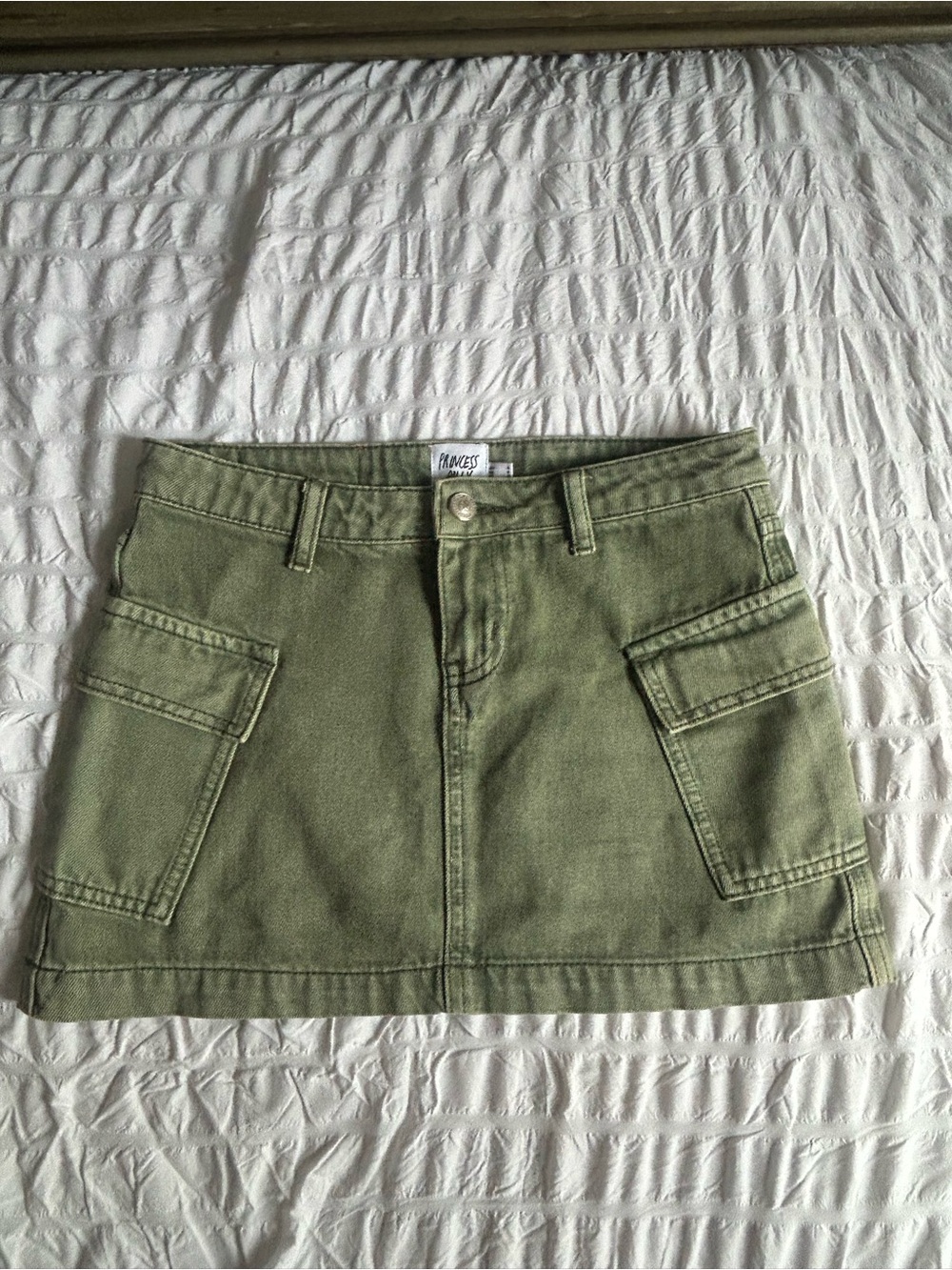 Princess Polly Olive Cargo Pocket Mini Skirt